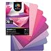 OfficeTree 70 Blatt Tonpapier Rosa A4 - Bastelpapier 130g/m² - 7 Rosa Töne - Fotokarton A4 zum Basteln und Gestalten