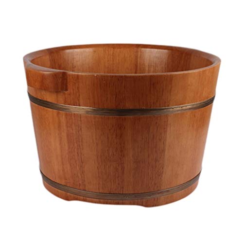 Spa de pies de madera para pedicura y relajación