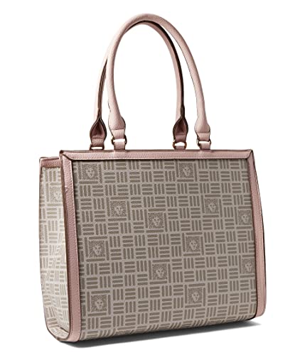 Anne Klein Logo Shopper Tote With Horsebit Light Pink One Size #TOP17