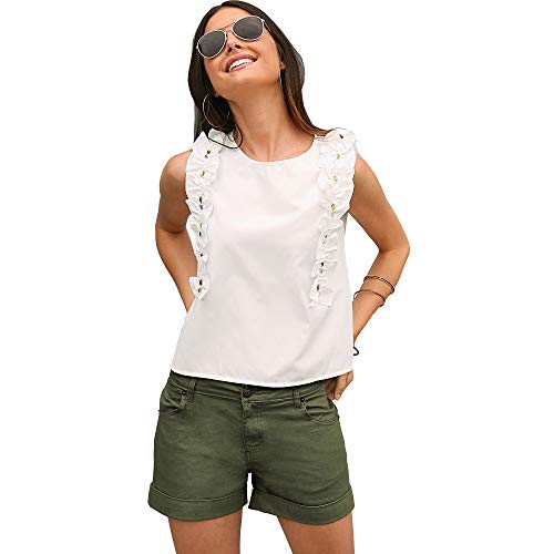 VENCA Short Tiro Medio Mujer by Vencastyle - 116013,Verde Musgo,38