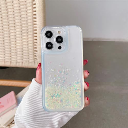 Coque paillettes liquides iPhone 14 pour briller en soirée et dans le noir