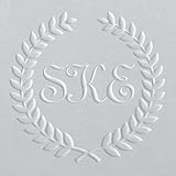 Shiny Custom Monogram Embosser - Personalize with Initials & Text - Hand-Held Embossing Stamp - Mono