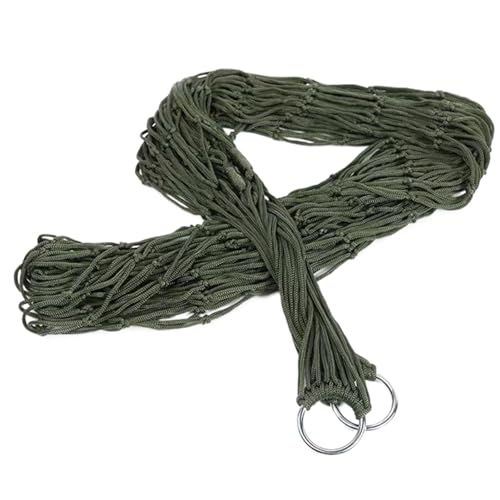 Hamaca de malla de nailon, hamaca de malla de nailon para exteriores | Cama de dormir de tela de nailon gruesa para relajarse en tu patio, campamento y senderismo