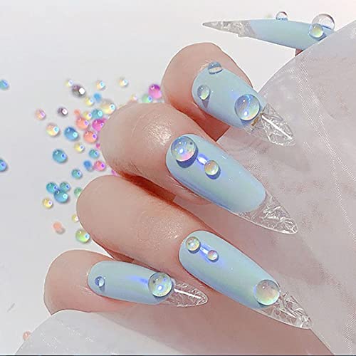 Generic ARS3081 Mermaid Rhinestone Mat Candy Caramel Stone Mix Beaded Nail Art Beads Blend Size 1440Pcs thumb #4