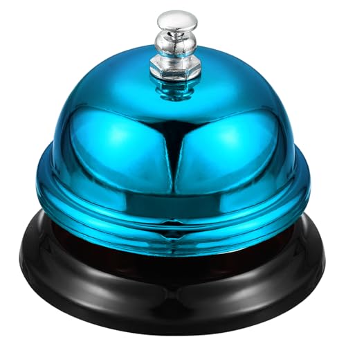 sourcing map Desk Bell, 65mm(2.56) Dinner Bell for Restaurants, Service, Blue