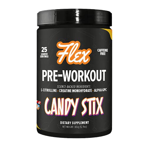 Flexible Dieting Lifestyle Pre Workout Nootropic Supplement Powder - Candy Stix | Enhance Focus, Boost Concentration & Memory | Stimulant-Free, Caffeine-Free, Calorie-Free, Keto-Friendly | 25 Servings #TOP5