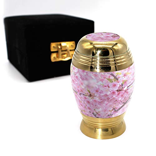 Image of Cherry Blossom Cremation Urns for Human Ashes Adult Female Urns for Ashes