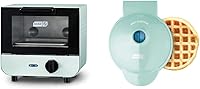 Vista 1 de DASH Paquete de mini horno tostador + mini waflera - Porciones individuales, aguamarina