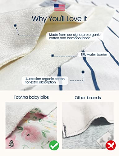 Totaha Premium Bamboo Bandana Drooling Bibs Super Absorbent Teething Drool Bib With Waterproof Lining For Modern Boy Girl #TOP4