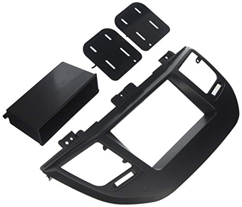 Scosche HY1635B Compatible with 2016-18 Hyundai Tucson ISO Double Din w/Pocket Dash Kit; Black