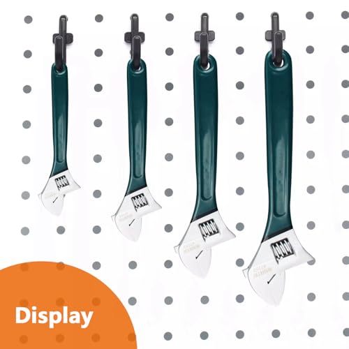 Nivithi 50 J-Form Pegboard Hooks Kit,0,6CM LÖCHER,Peg Board Organizer Accessories und Lochwand Haken,Peg Board Hooks sind ideal für als Peg Board Hooks for Lochwand Zubehör,2.5 cm Lochabstand