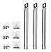 LOKHING 3 Pack 001 Universal BBQ Parrilla de Gas Reemplazo de Adjustable quemadores de Tubo de Acero Inoxidable para Campingaz, CCLIFE, Landmann, Char-Broil, Broil-Master y Otro Modelos de Parrilla