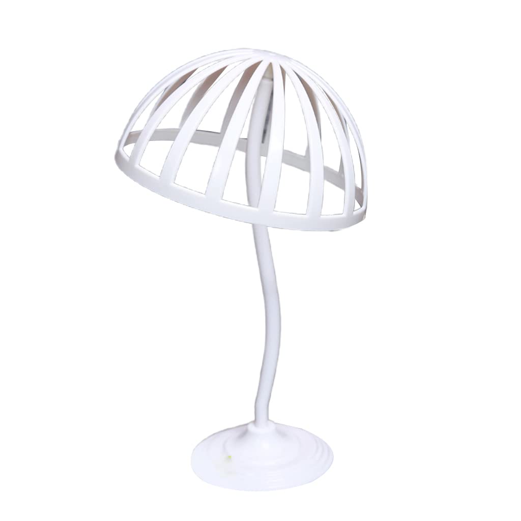 Diogeynu White Freestanding Wigs Hat Cap Storage Display Holder Rack Dryer Stand Organizer Hats Holders For The Closet