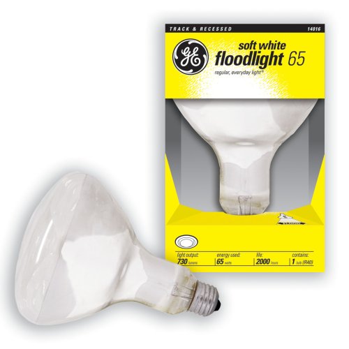 Ge 14016-6 65 Watt Floodlight Br40 Light Bulb, Soft White, 6-Pack #TOP1