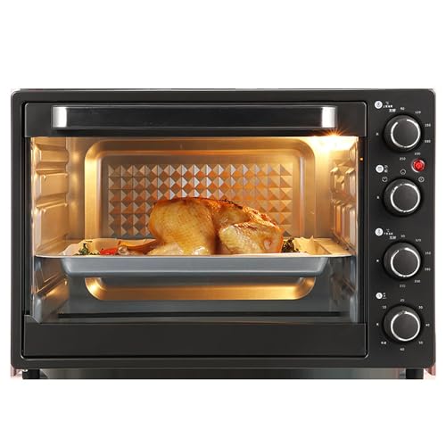 Electric Oven, 1500W Rapid Hot Air Fryer, 40L Large Capacity Countertop Oven with Baking Pan and Grill, Multi-Function Easy to Clean