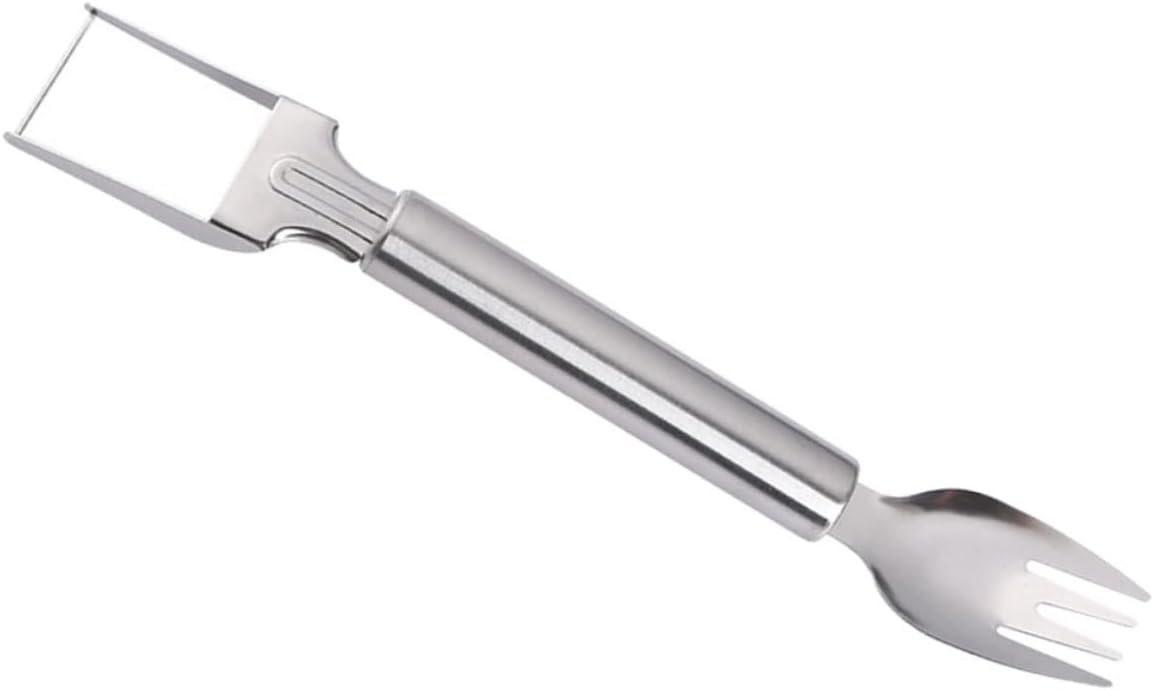 2-in-1 Stainless Steel Watermelon Fork Slicer for Summer Fruit Cutting