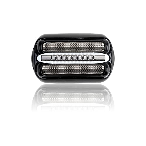 32B S3 Replacement Shaver Heads Compatible with Braun Series 3, Shaving Head for Braun Electric Razor S3 Replacement Head, Electric Shaver Accessories Fits 32S 300s 320s 330s 340s 370CC 390CC Black