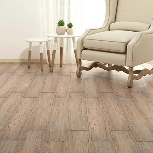 Oak Brown Self-Adhesive Pvc Flooring Planks - 54Ft X 0.08In - Wood-Look Vinyl Waterproof Peel & Stick Tiles For Home & Office - Easy Installation #TOP3