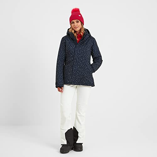 TOG24 Eva Womens Warm, Waterproof Ski/Snowboard Jacket in Durable, Windproof, Breathable Fabric, Insulating Eco-Filling, Helmet-Friendly Hood, Snow Cuffs, Snowskirt in Confetti Spot Design - Image 3
