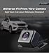 XTRONS Car Front View Forward Camera for Parking Monitor Non Mirror Image Without Lines