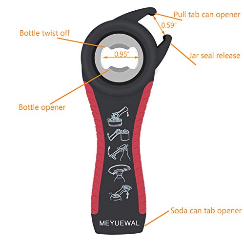 Jar-Opener-Bottle-Opener-for-Weak-Hands-5-in-1-Multi-Function-Can-Opener-Bottle-Opener-Kit-with-Silicone-Handle-Easy-to-Use-for-Children-Elderly-and-Arthritis-Sufferers-New-red