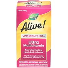 Natures Way, Multivitamin Alive Once Daily Women 50 Plus, 60 Tablets
