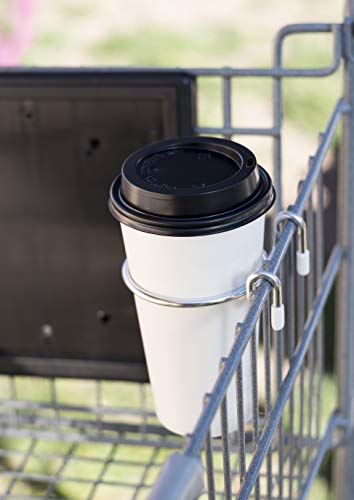 Shopping Cart Cup Holder For Hanging A Coffee Cup Or Other Tapered Cup On A Shopping Cart #TOP1