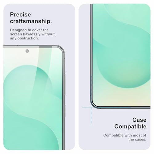 Image of HD Tempered Glass Screen Protector Compatible for Samsung Galaxy S25 5G with Edge to Edge coverage and Easy Installation kit
