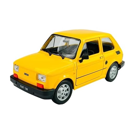 Welly Fiat 126 - Polski Fiat 126p 1972-2000 1/21, modelo Auto Die Cast, nuevo en caja