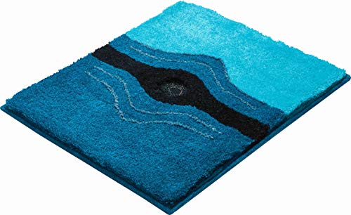 Grund Bath Mat With SWAROVSKI, Ultra Soft and Absorbent, Anti Slip, 5 Years Warranty, CRYSTAL LIGHT, Small Mat 50x60 cm, Turquoise