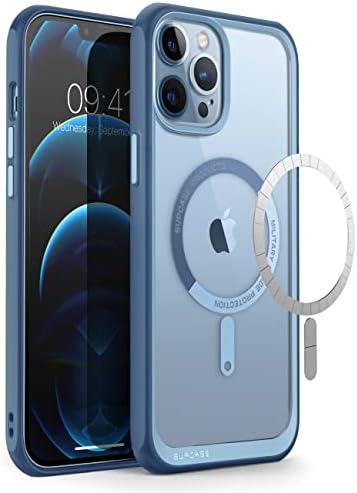 SUPCASE Unicorn Beetle Mag Series Case for iPhone 13 Pro Max (2021 Release) 6.7 Inch, Premium Hybrid Protective Clear Case Compatible with MagSafe (Azure)