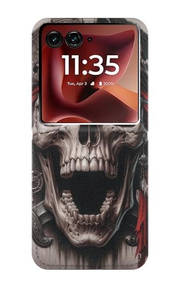 Housse cuir Pirate Skull pour Motorola Razr 70 Ultra et 60 Ultra et 50 Ultra