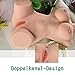 Lifelike Realistic Female Torso Mannequin, Companion Doll, Adult Full Body Novelty Doll, Flexible Joints, and Soft Skin-Like Material, with Discreet Packaging (7.7 LB)