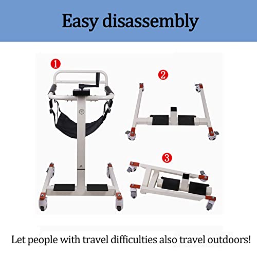Wheelchair Shower Wheelchair Patient Lift For Home, Wheelchair Adjustable Seat Height, Commode Chair For Toilet, Portable Patient Lift For Car, Chair Lifts For Elderly，Chairlifts Max Load 330Lbs #TOP5