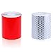 LATRAT 2 Pcs Nastro Riflettente Adesivo,Nastro Catarifrangente Adesivo Impianti di Trasporto Stradale Promemoria di Sicurezza, Bianco e Rosso, per camion, rimorchi, Auto(5cm * 3m)