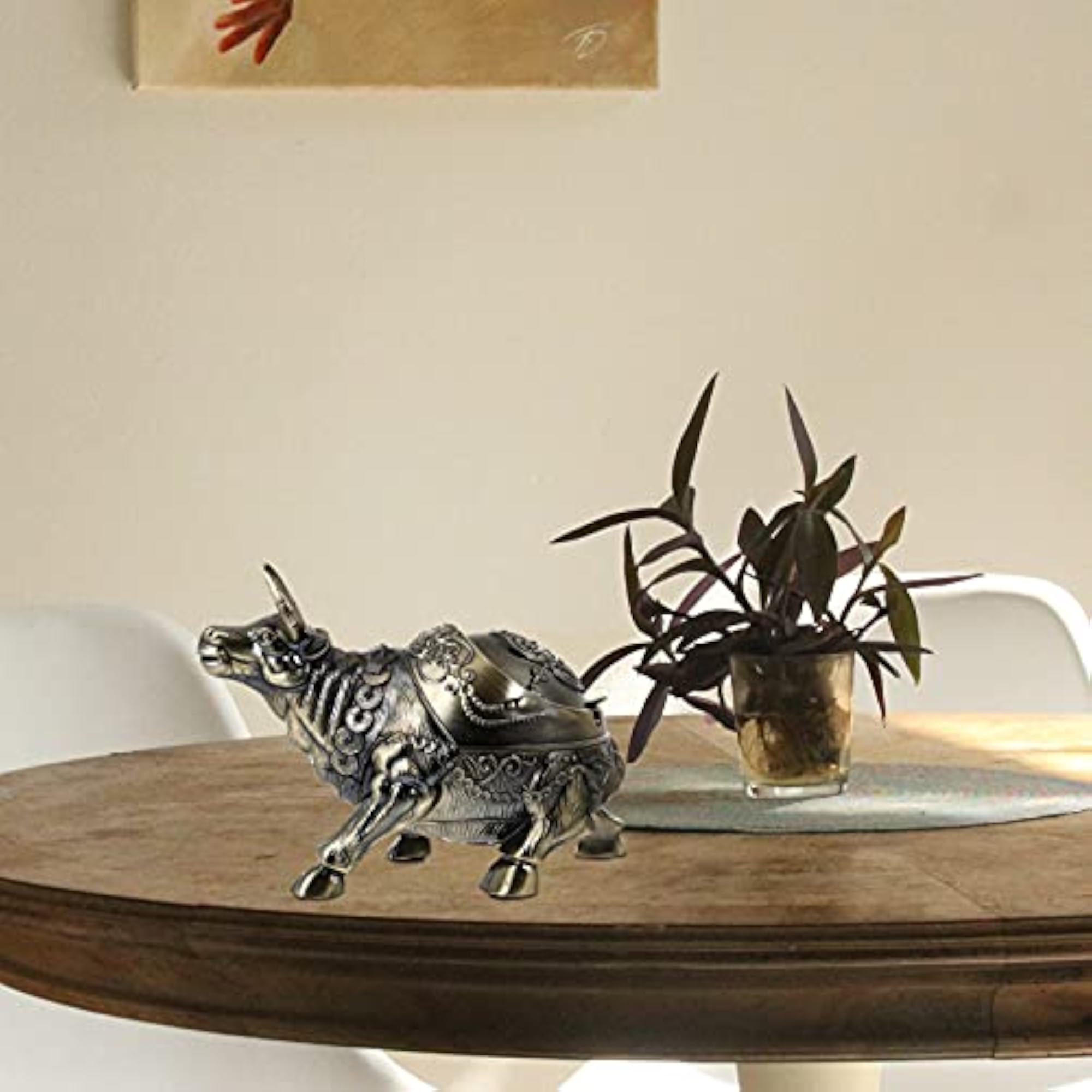 Adorable Cattle Ashtray Cigarette Butt Container