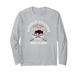 Buffalo Soldiers Honorarium Dark Red Cream Combo Long Sleeve T-Shirt
