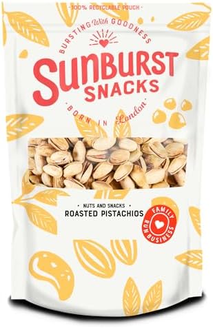 Sunburst Snacks Pistachios Jumbo Dry Roasted and Salted, Non GMO, No Oil, Resealable & Recyclable Pouch, 1KG