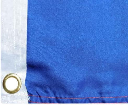 6X10 ALL ABOARD THE TRUMP 2024 TRAIN 100D Woven Poly Nylon BLUE BIDEN SUCKS Flag