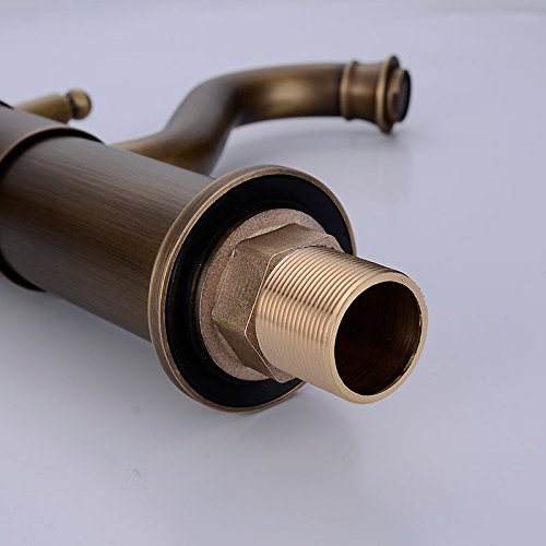 Grifo de cuenca en cobre macizo con sistema monomando premium 4
