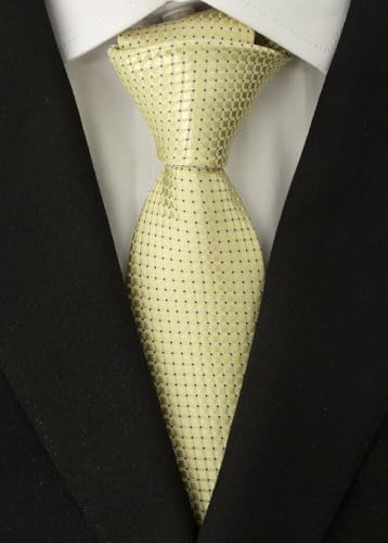 Image of Men's Necktie Classic Silk Tie Woven Jacquard Neck Ties 9 PCS