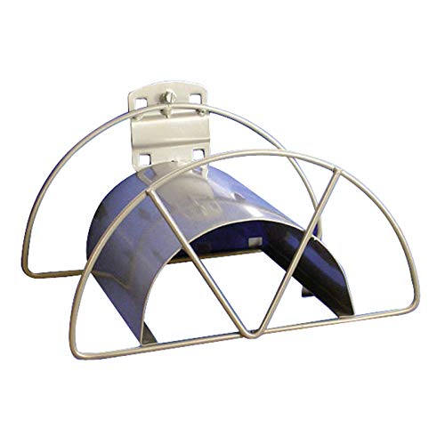 ADB Schlauchhalter Wandschlauchhalter Kabelhalter Wandhalter Halterung für Werkzeugwand Lochplatten, Farbe (RAL):Weissaluminium (RAL 9006)