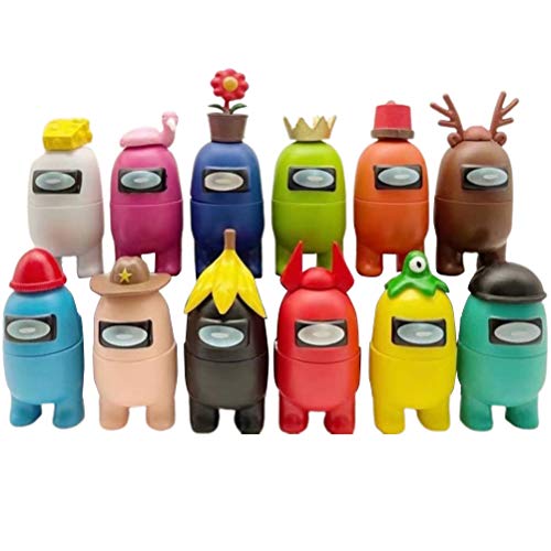 FBYED Among Us Toys - Lot de 12 figurines miniatures pour jeux - Décoration de bureau - Loup-garou Cover