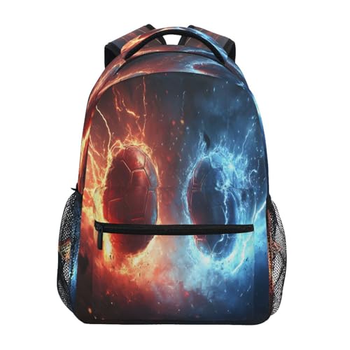 Magical Volleyball Backpack for School Boys Girls Adults Kids Bookbag Laptop Bag 15L