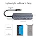 immagine 4HUB USB C, Adattatore Multiporta 7 in 1 USB C Hub con HDMI 4K, Lettore di schede SD/TF, Porta di Carica 100W e 3 Porte USB 3.0 per MacBook Pro/Air, Chromebook, Huawei Mate 10/20/ P20