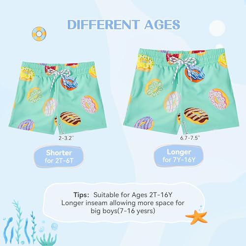 Image of American Trends Boys Swim Trunks Toddler Swim Shorts Bathing Suit Kids Swimsuit Youth Swimwear