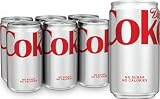 Diet Coke Soda Soft Drink Mini Cans, 7.5 fl oz, 6 Pack | No sugar, no calories, 28 mg caffeine per can