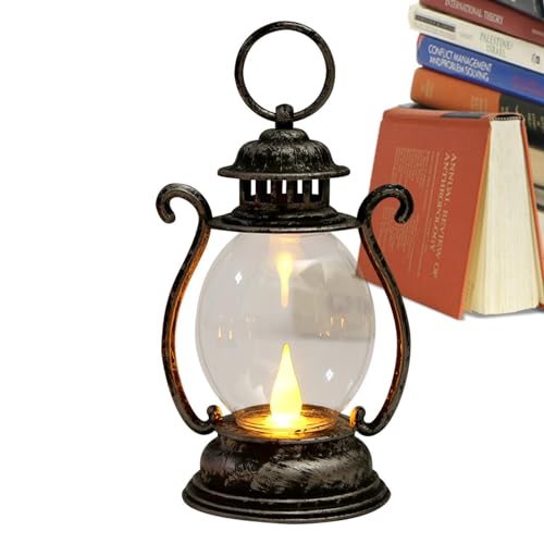 Genérico Lámpara de mesa - Luz LED portátil para tienda de campaña con pilas | Luz de noche decorativa para dormitorio, sala de estar, exterior, jardín, patio, camping.