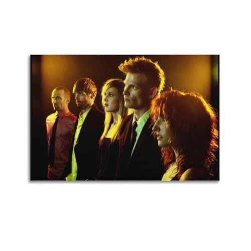 klouds Poster decorativo su tela con scritta "Mother Mother Band", per camera da letto, soggiorno, moderno, 30 x 45 cm, senza cornice, stile