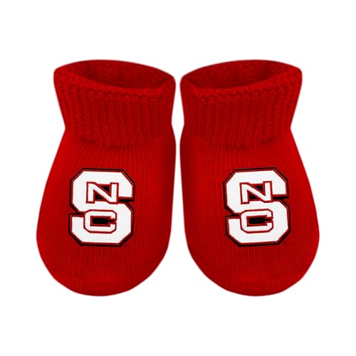 Baby Bootie Sock - North Carolina State Wolfpack - Red - Newborn - 6 Mos